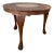 Hand Carved Mid 20th-Century Shells & Foliates Teak Accent Table For Sale