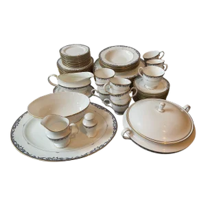 Early 21st Century Lenox Royal Scroll Dinnerware Set - 67 Pieces