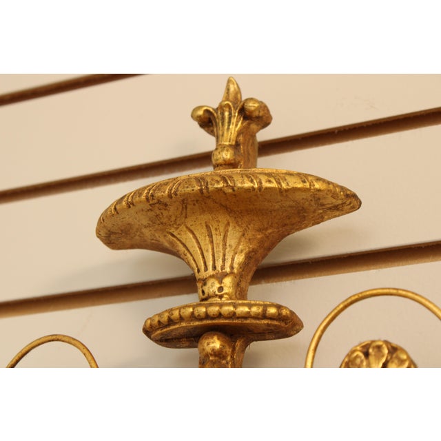 Gold Friedman Brothers Neoclassical Black & Gold Mirror For Sale - Image 8 of 12