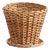 Mid-20th Century Wicker Planter Basket W/ Faux Saucer For Sale