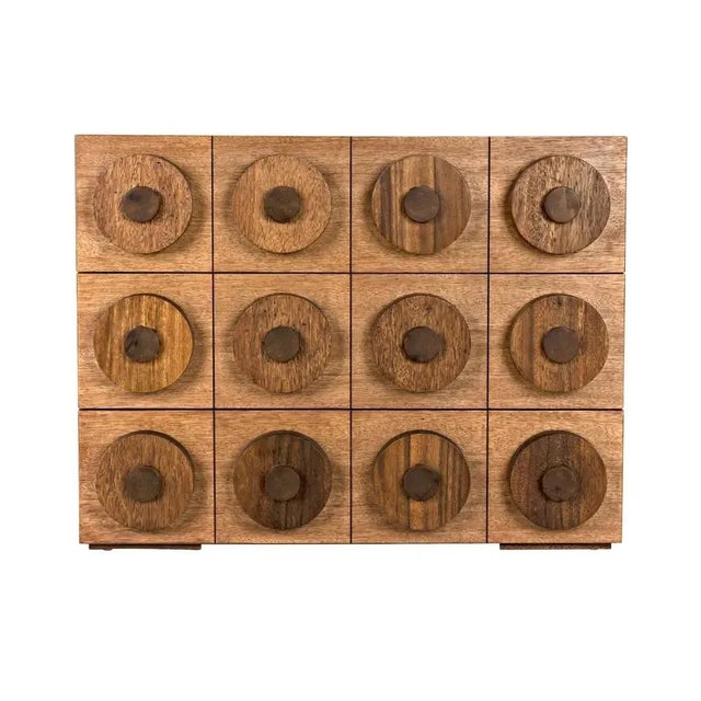 Vintage inspirations are interpreted through a slightly Scandinavian lens in this unique sideboard from Noir. It has been...