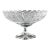Vintage Bohemian Czech Cut Crystal Footed Centerpiece, Large Brilliant & Heavy For Sale