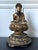A Japanese carved wood Amitabha (Amida) Buddha statue with residual gold leafed surface circa 19th century (late Edo...