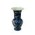 Chinoiserie Vintage Chinese Blue White Porcelain Scenery Wide Mouth Vase For Sale - Image 3 of 5