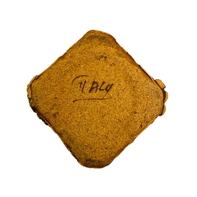 Tan Vintage Italian Cork, Wood and Glass Decanter For Sale - Image 8 of 8