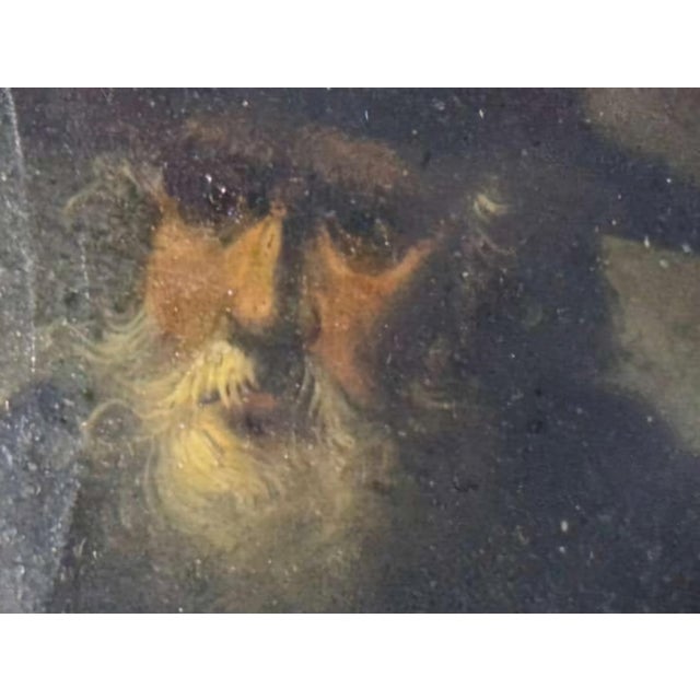Miniature Tronie of a Bearded Old Man, Follower of Sir Peter Paul Rubens, 1700s For Sale - Image 6 of 8