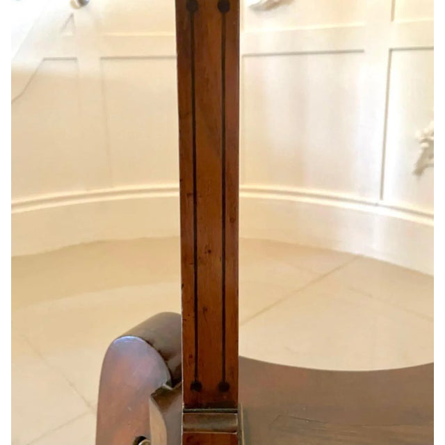 Wood Antique Regency Mahogany Inlaid Card Table For Sale - Image 7 of 18