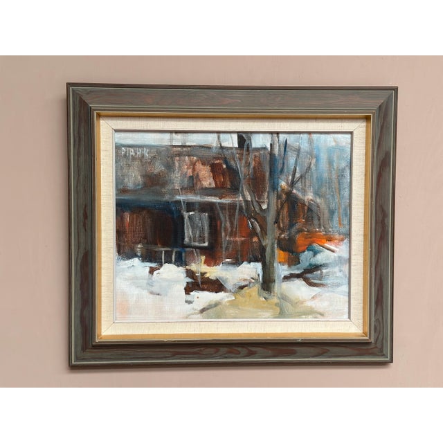 Pia Hesselmark‑campbell, The Forge, 1960s, Oil Painting on Canvas, Framed For Sale - Image 14 of 18