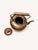 Antique Hand-Hammered Copper Teapot Kettle With Copper Handle & Brass Accents, Rustic European Style, 12.5” For Sale - Image 4 of 6