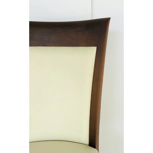 Modern Copeland Co. Modern Ivory Suede Morgan Chair For Sale - Image 3 of 7