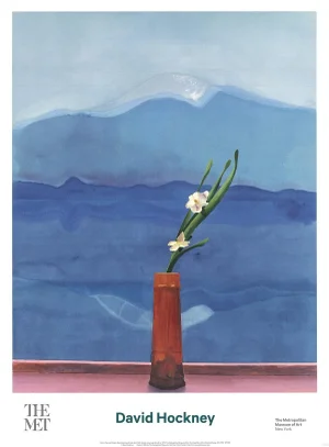 2016 David Hockney Mount Fuji and Flowers Lithograph