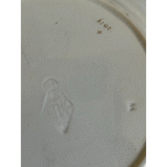 Set of 4 Antique English Staffordshire Cobalt & Gold Porcelain Dinner Plates, 19th Century For Sale - Image 9 of 12