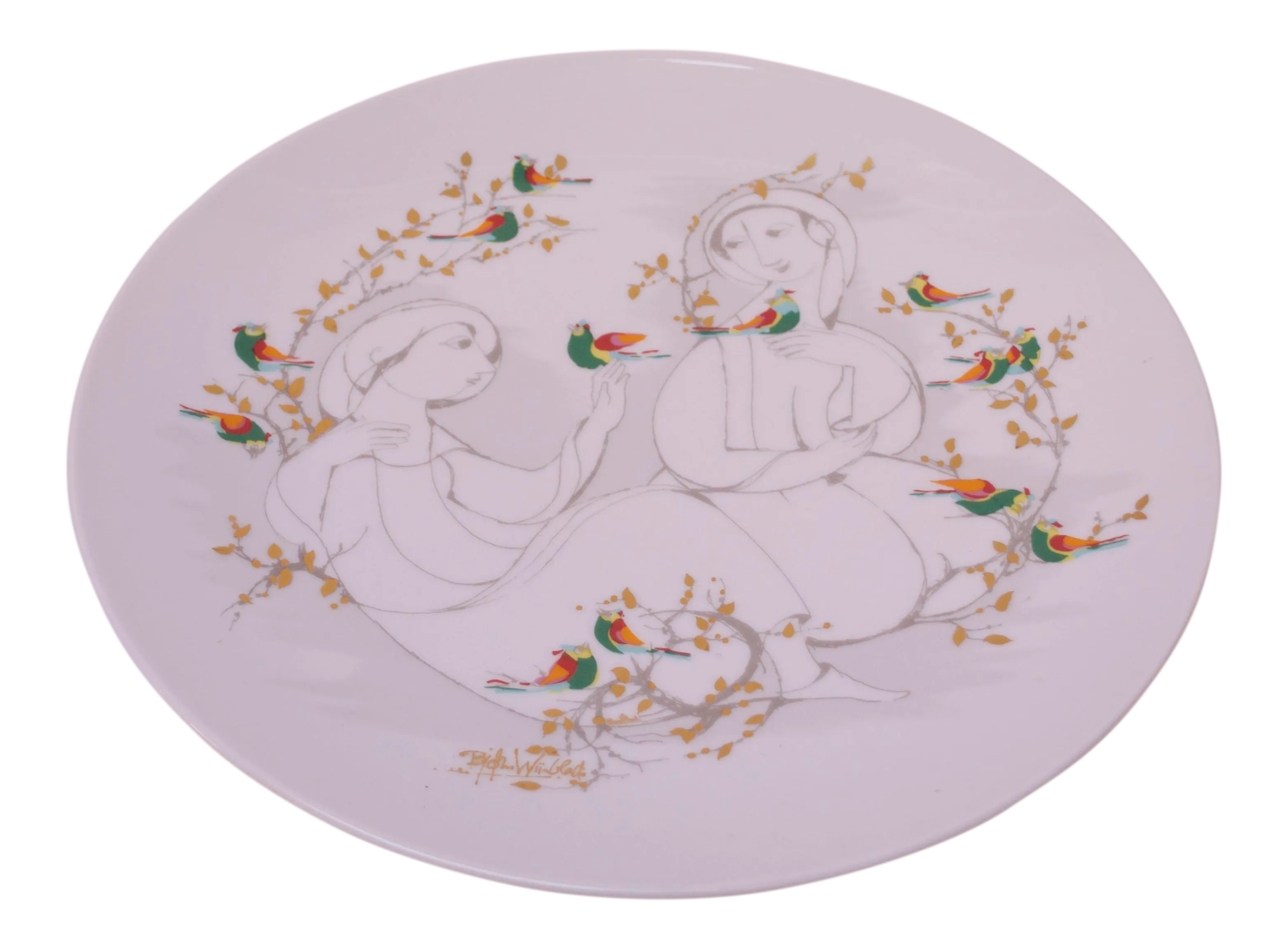 Bjørn Wiinblad for Rosenthal Studio Line Decorative Plate | Chairish