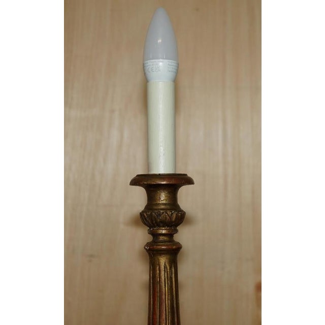 1900 - 1909 1900 Corinthian Pillar Desk Lamps Converted from Candelabras, Set of 2 For Sale - Image 5 of 17