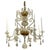 18th century Italian chandelier. All original elements. 8 light. Hand blown throughout. Large size. Impressive. Candle now...