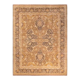 Mogul, One-of-a-Kind Hand-Knotted Area Rug - Yellow, 8' 3" x 10' 8" For Sale