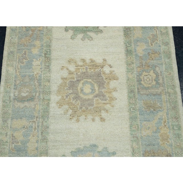 Turkish Oushak Runner Rug 2'9" x 6'8" #17525 For Sale - Image 4 of 8
