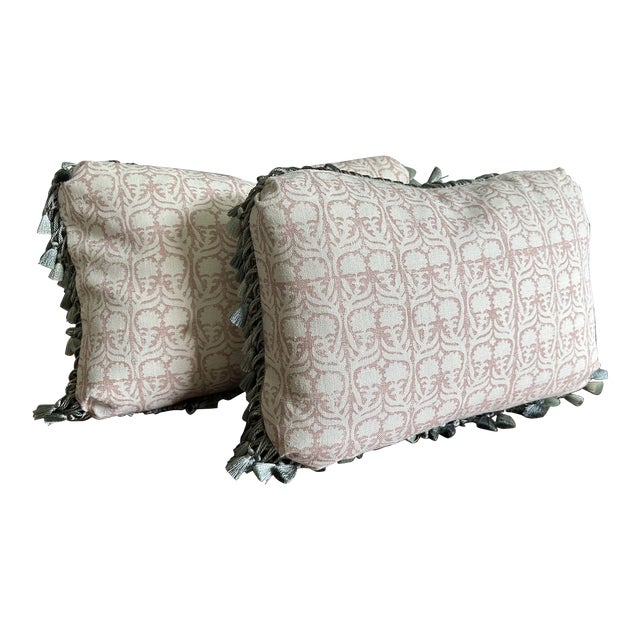 Custom Penny Morrison Lumbar Pillows With Fringe Trim Chairish