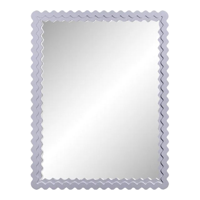 Fleur Home Carnival Chaos Rectangle Mirror in Spring Iris, 36x48 For Sale