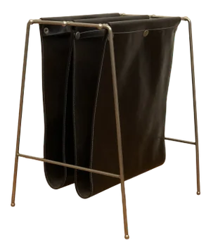 Mid 20th Century Mid Century Jacques Adnet Style Magazine Rack