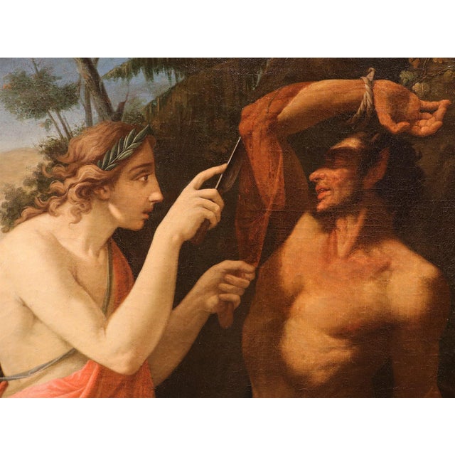 Circle of Pompeo Girolamo Batoni, Apollo and Marsyas, 1770, Oil on Canvas For Sale - Image 9 of 16