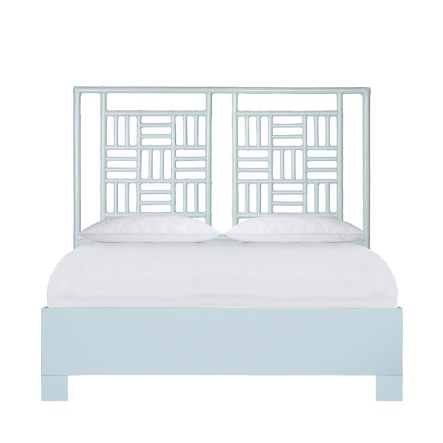 Finn Standard Bed Queen - Light Blue For Sale - Image 12 of 12