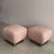 1980s Blush-Upholstered Brass-Based Soufflé Ottoman Poufs by Marge Carson Circa 1986 - A Pair For Sale - Image 5 of 12