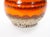 Orange Mid-Century West German Glazed Porcelain Vase, Orange, Eggshell & Brown 10" Tall For Sale - Image 8 of 10