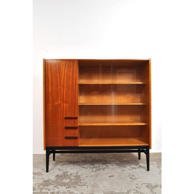 Brown Mid-Century Modern Display Cabinet by Frantisek Mezulanik for Up Zavody, 1960s For Sale - Image 8 of 13