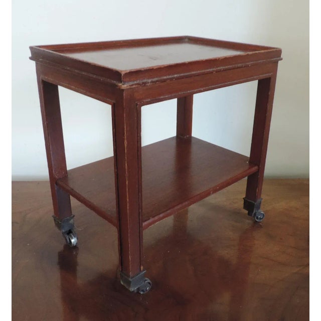Mid 20th Century Mahogany Two Tier Occasional Side Table For Sale - Image 10 of 11