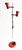 Red Vintage Italian Floor Lamp, 1980s For Sale - Image 8 of 8