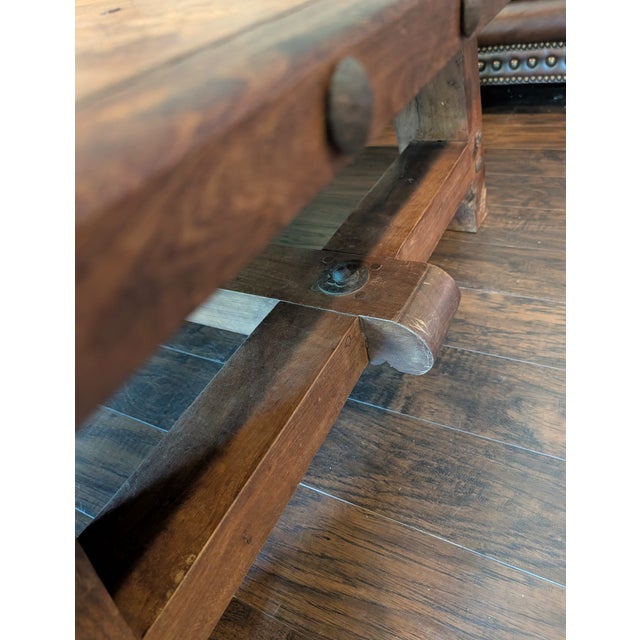 Late 20th Century Large Spanish Colonial Style Coffee Table For Sale - Image 9 of 9