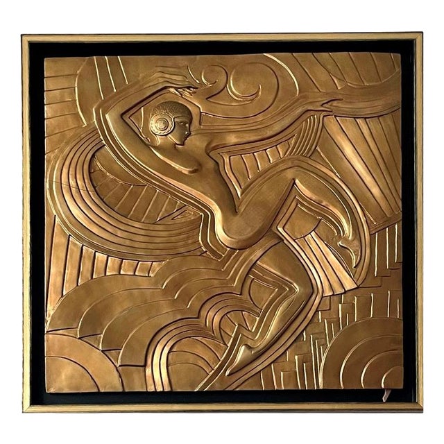 Gilded Wall Relief of Ballets Russes For Sale