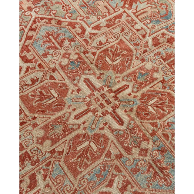 Vintage Circa 1940 Heriz Rug 9ft 1in X 12ft 6in For Sale - Image 12 of 17