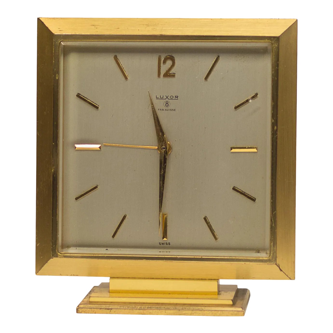 アンティーク LUXOR 手巻き 置時計 1258 スイス製 可動品 メンテ済み mid-20th-century-mid-century-