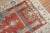 An early 20th century wool Turkish Sivas mat square size rug with a double scroll column prayer motif on a brick color...