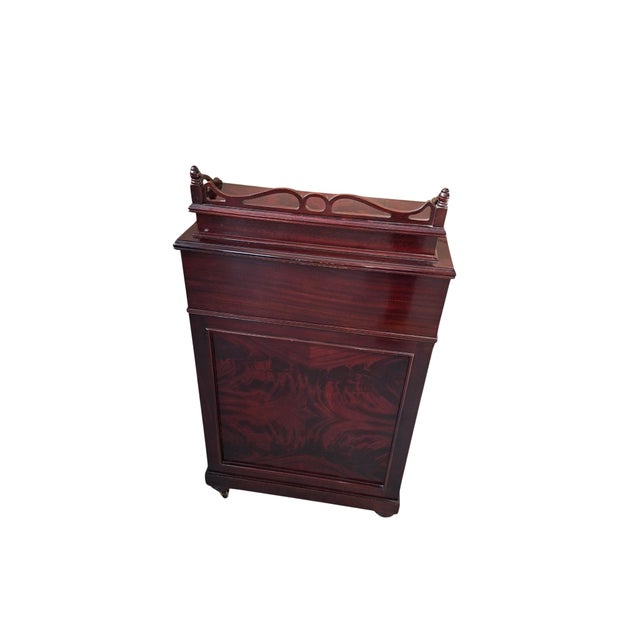 Brown Davenport Mahogany Writing Desk, 1980 For Sale - Image 8 of 18