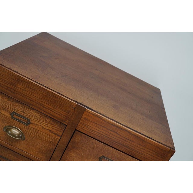 Vintage Dutch Oak Apothecary, 1930s For Sale - Image 11 of 16