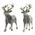 Vintage Silver-Plated Stags a Pair For Sale