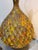 1950s Monumental Midcentury Orange Splatter Giant Honeycomb Pottery Lamp For Sale - Image 5 of 5