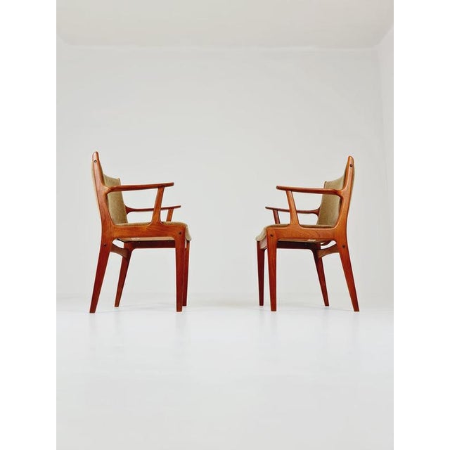 Mid-Century Modern Danish Armchair with Teak Frame and Gray Upholstery by Johannes Andersen for Uldum Møbelfabrik, 1960s For Sale - Image 13 of 14