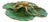 1950s Green and Gold Ceramic Centerpiece by Maioliche Artistiche Sestesi For Sale