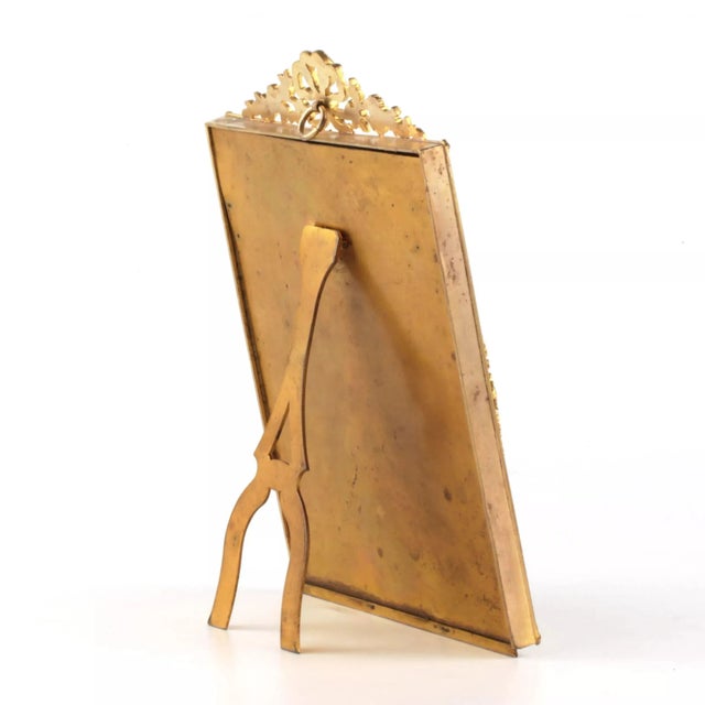 Neoclassical Style Gilded Bronze Photo Frame For Sale - Image 4 of 6