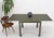 Mid 20th Century Dark Olive Grass Cloth Textured Flip Top Game Convertible to Dining Table For Sale - Image 5 of 13