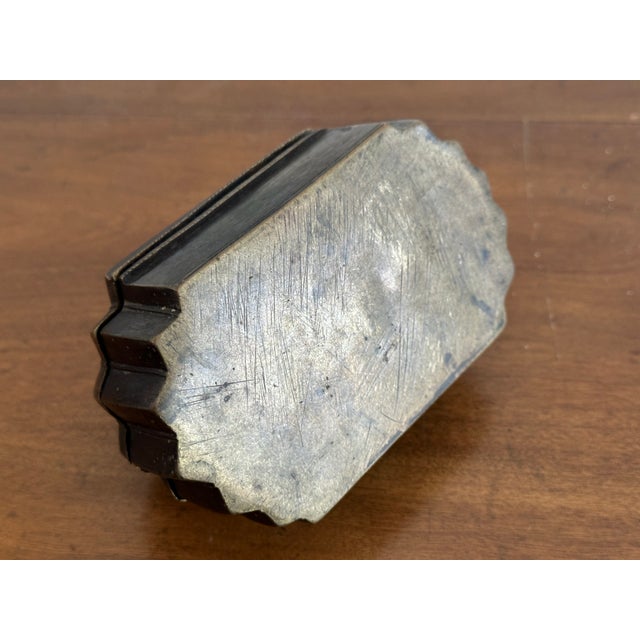 Antique Brass Betel Box With Scalloped Form For Sale In San Diego - Image 6 of 7