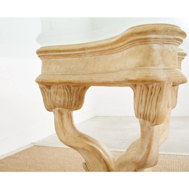 Neoclassical Venetian Grotto Style Dolphin Center Table For Sale In Sacramento - Image 6 of 13