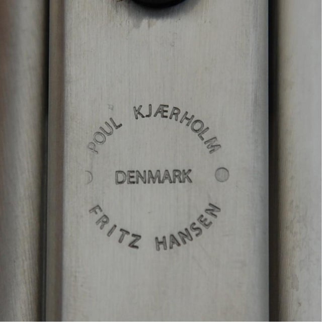 PK9 Chair in Red Aura Leather by Poul Kjærholm, 2020 For Sale - Image 11 of 13