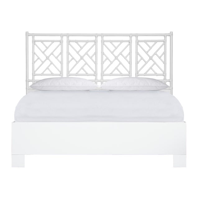 Chippendale Standard Bed California King - White For Sale - Image 12 of 12