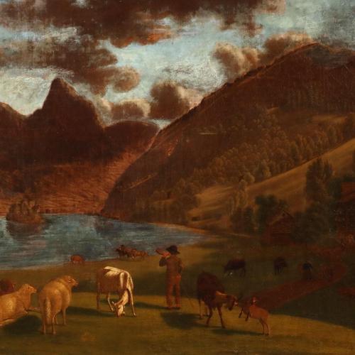 E. Rudolf Biedermann, Landscape, 19th Century, Oil Painting, Framed For Sale - Image 3 of 12