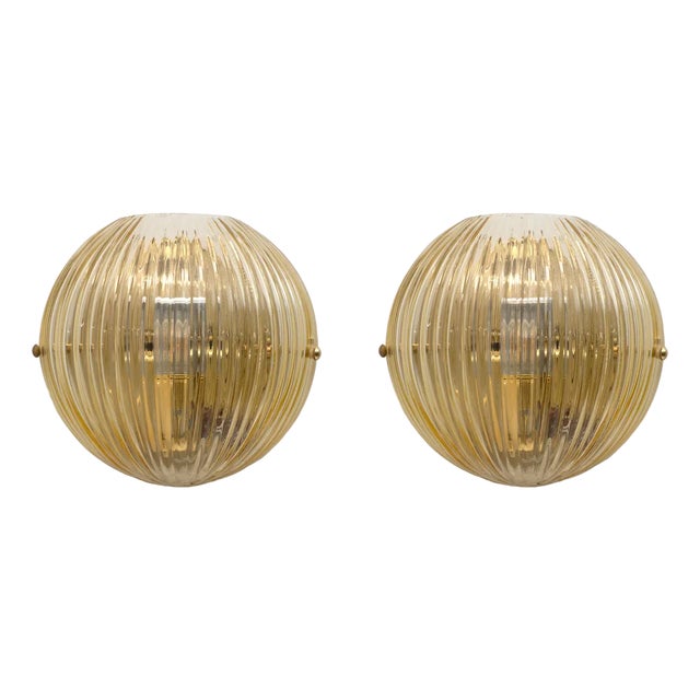 Modern Murano Glass Sconces from Vistosi, 2000, Set of 2 For Sale